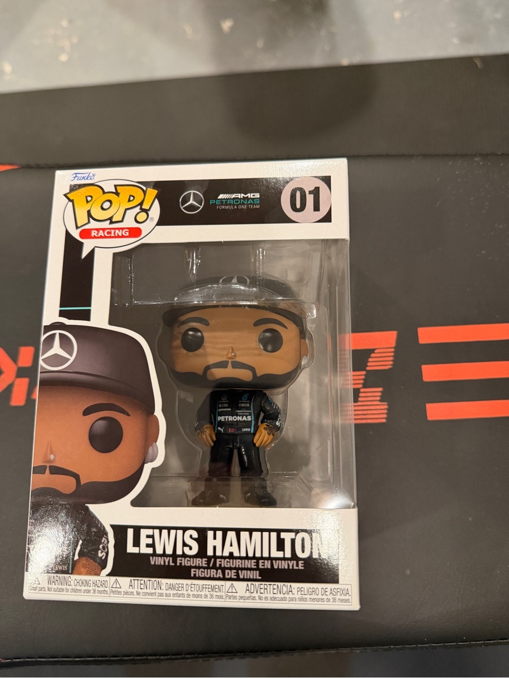 Funko Pop 1st edition Lewis Hamilton Funko. **Comes in protective case**